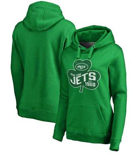 Women New York Jets Pro Line by Fanatics Branded St. Patrick's Day Paddy's Pride Pullover Hoodie Kelly Green FengYun,We sell and wholesale Women New York Jets Pro Line by Fanatics Branded St. Patrick's Day Paddy's Pride Pullover Hoodie Kelly Green FengYun on line form chian!